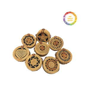 Sac à bandoulière en rotin accessoire bohème léger et durable pour dames idéal - Product Image 1