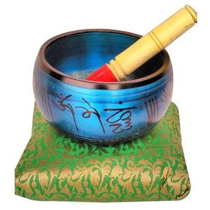 Cuenco de Canto de aluminio y Metal de nueva llegada de calidad impresionante, cuenco de canto de meditación curativa redonda, cuenco de terapia de Yoga para oración religiosa - Product Image 4