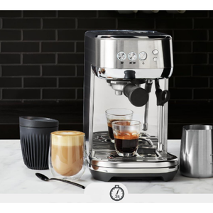 Machine à expresso compacte avec mousseur à lait automatique – Machine à expresso domestique à chauffe rapide, en acier inoxydable brossé - Product Image 6