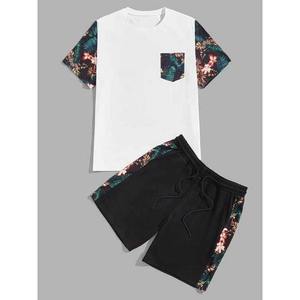 Ropa deportiva para correr de dos piezas para hombre de alta calidad, el mejor Conjunto de camiseta y pantalones cortos de verano, 260 gramos, peso de tela, precio barato - Product Image 4