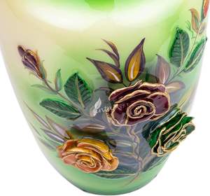 Urnes funéraires de crémation en aluminium vert olive Rose pour adulte humain beau Style urne funéraire artisanale cendres taille personnalisée - Product Image 6