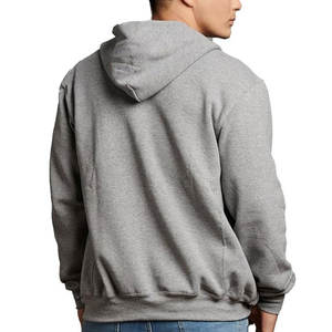 Sweat à capuche en molleton de coton 100% pour hommes et femmes, pull zippé, style technique bouffante, motif imprimé tissé d'automne, taille XS, quantité minimale de commande - Product Image 3