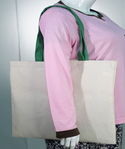 Vente en gros de sacs fourre-tout d'épicerie légers 100% coton, moyens cadeaux promotionnels d'événement recyclés respectueux de l'environnement - Product Image 1