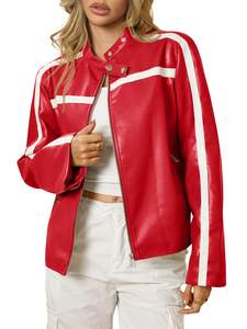 Vestes d'hiver en cuir véritable de peau de mouton pour femmes |   Veste en cuir pour femme, dernière tendance, disponible en grande quantité, personnalisable - Product Image 5