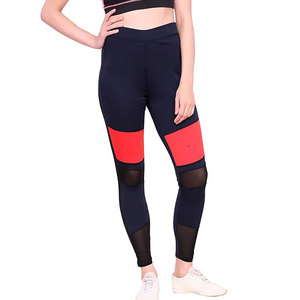 Leggings pour femmes de haute qualité, respirants, tricotés, taille haute, couleur unie, séchage rapide, antibactériens, en spandex/polyester, grandes tailles - Product Image 5