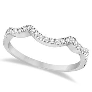 Anillo de Compromiso y Alianza de Oro Blanco de 18K con Halo Infinito de Diamantes de 0.60ct, Conjuntos de Joyería Fina - Product Image 2