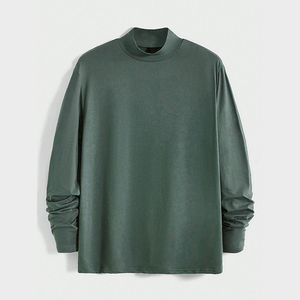 Wholesale 100% Cotton Plain O Neck Full Sleeve <b>Tshirt</b> Men Long Sleeve T Shirt Custom t Shirt for Men's - Product Image 1