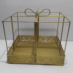 Panier à fruits de qualité exclusive, plaqué or, vente chaude, bonne qualité, incroyable, créatif, fait à la main, organisateur de maison - Product Image 1