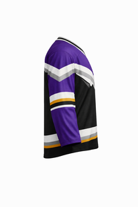 Maillot de hockey sur glace pour homme, manches trois quarts, sublimé, anti-humidité, coupe classique, vêtements de sport pour adulte - Product Image 2