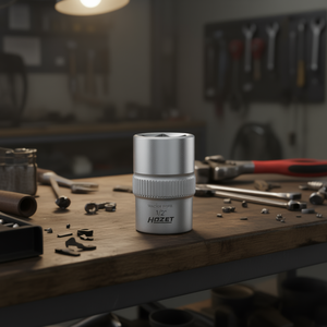 Hazet 1/2'' 6-Point Square <b>Socket</b> with Traction Profile and Knurling - Product Image 3