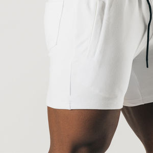 Logo personnalisé décontracté Sublimation transfert impression haute qualité polyester/coton hommes maille Shorts respirant séchage rapide Gym Shorts - Product Image 5