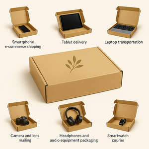 Pas de minimum 6X4X3 blanc Indestructo combinaison casque personnalisé créatif et emballage d'équipement audio boîtes postales - Product Image 1