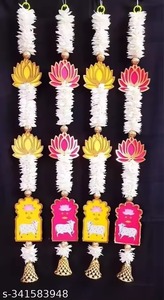 Guirnalda Decorativa Abstracta Tradicional India de Flores de Jazmín, Adorno de Pared de 40 Pulgadas, Decoración del Hogar, Fondo Floral - Product Image 3