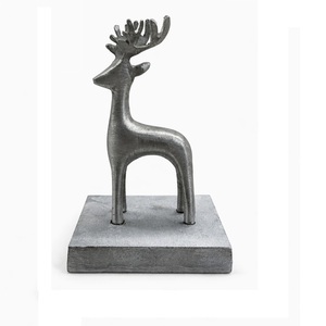 Moderno Juego de Figuras de Caballos de Aluminio, Escultura Abstracta de Animales con Acabado Plateado, Decoración de Lujo para el Hogar, Adorno de Mesa, Artículos Navideños - Product Image 6