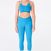 Conjunto de Yoga para mujer, personalizado, de alta calidad, sin costuras, peso ligero, mejor diseño, gimnasio, ropa deportiva alta, conjunto de Yoga para mujer
