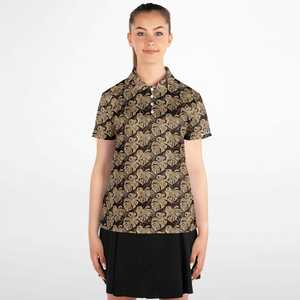 Jersey de Golf de mujer de secado rápido de alta calidad para camiseta de Polo logotipo personalizado impreso sublimado patrón sólido diseño Casual de punto - Product Image 5