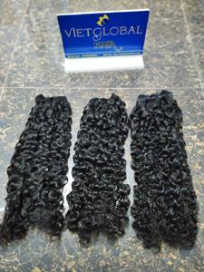 Cheveux brésiliens à trame bouclée, 100% cheveux humains vierges péruviens non traités h. Pas de perte, pas d'emmêlement, pas de poils d'animaux - Product Image 5