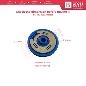Kit de réparation du moteur d'essuie-glace arrière BGE582 pour Polo IV 9N 2001-2009 - Product Image 5