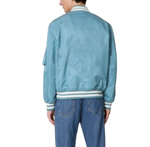 แจ็คเก็ตบอมเบอร์คุณภาพสูง ปักโลโก้ตามสั่ง ขายส่ง เสื้อกันหนาวแบบมีปกตั้ง ตกแต่งด้วยลายปัก สำหรับผู้ชาย พร้อมโลโก้ตามสั่ง - Product Image 2