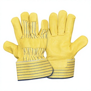 A Grade Cow hide leather canadian rigger work gloves for workers construction labor gloves safety gloves - Product Image 1