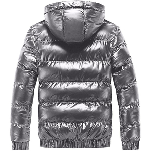 High Street <b>Men's</b> Waterproof Polyester Puffer <b>Jackets</b> Customized Design with Hooded Coat OEM Service From Pakistan - Product Image 3