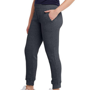 Jogging grande taille Hip Hop taille haute avec cordon de serrage respirant 100% coton pour femmes avec poches 3D - Product Image 1