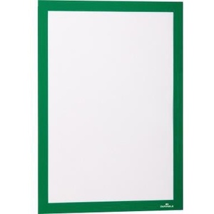 Durable DURAFRAME Magnetic Frames DIN <b>A4</b> PVC Green 2 Pieces/Pack Premium Presentation Product Made in Germany - Product Image 1