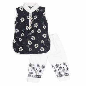 Traje Elegante de 2 Piezas para Bebés Recién Nacidas - Azul Oscuro - Product Image 1