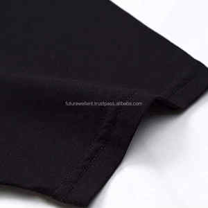 Camiseta negra personalizada para hombre, ajuste clásico, algodón, cuello redondo, manga corta, Piedra del Rin para estampar, ropa informal de uso diario, estilo de calle - Product Image 5