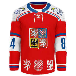 Maillots de hockey sur glace unisexes pour adultes, réversibles, sur mesure, 100% polyester, respirants, séchage rapide, ensemble d'équipe en vrac, sublimés - Product Image 2