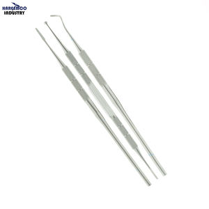 Ensemble de podologie - Sonde à col de cygne professionnelle en acier inoxydable avec limes noires fines et à double extrémité 2 en 1, design écologique - Product Image 1