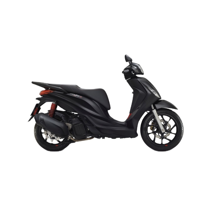 Недавно выпущенные эксклюзивные системы кузова PIAGGIO 400 глубокого черного цвета для мотоциклов с 530 MP3