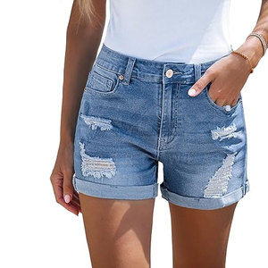 Haute qualité meilleur Design femmes jean court 2024 nouveau Style femmes jean court séchage rapide femmes jean court - Product Image 1