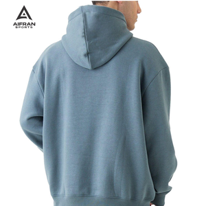 Sudadera con Capucha AIFRAN, Logotipo Personalizado, 100% Algodón, Gruesa, para Hombre, Estilo Urbano, Lisa, de Alta Calidad - Product Image 2