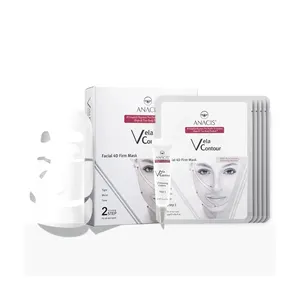 Hecho en Corea Máscaras de hidrogel faciales más vendidas Vela Contour Máscara firme 24.5gX5pcs Hidratación Reafirmante Lifting Imagen antienvejecimiento