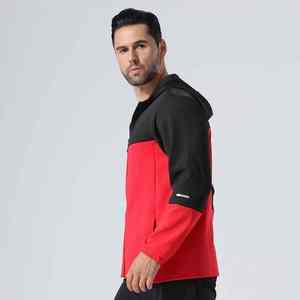 เสื้อแจ็คเก็ตออกกำลังกายมีฮู้ดสำหรับผู้ชาย ระบายอากาศได้ดี น้ำหนักเบา เหมาะสำหรับการฝึกซ้อมในยิม กิจกรรมสันทนาการ กีฬา ฟิตเนส ฤดูหนาว กันลม ด้านหน้าเรียบ สีพื้น ไซส์ XS - Product Image 3