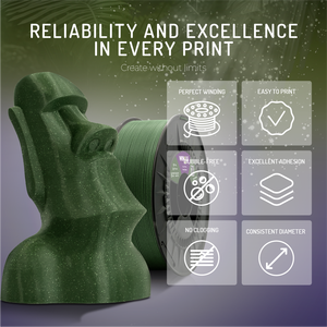 ไส้พิมพ์ 3 มิติ WINKLE PLA HD กลิตเตอร์ ขนาด 1.75 มม. น้ำหนัก 1 กก. สำหรับเครื่องพิมพ์ 3 มิติแบบ FDM ขายส่ง ผงพลาสติก งานพิมพ์เรียบง่าย ไม่โก่งงอ ผลิตในยุโรป ขนาด 0.05 มม. - Product Image 4