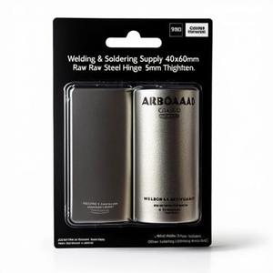 Fournitures de soudage et de brasage : Charnière en acier brut 40x60mm, épaisseur 5mm - Product Image 3