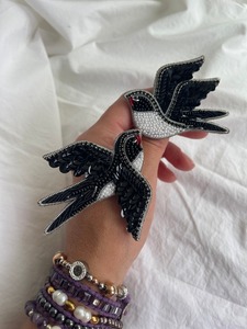 Perles de rocaille à la mode broderie sangle sac breloques avec Design moderne perles de rocaille perlée sangle sac breloques pour sacs personnalisés - Product Image 2