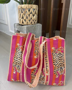 Sac fourre-tout matelassé en coton 100% premium avec fermeture à glissière et longue bandoulière, écologique pour les courses, les voyages et l'usage quotidien - Product Image 4