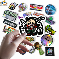 Pegatinas de Anime de Vinilo PVC Personalizadas al por Mayor, Ecológicas, Resistentes al Agua y a los Rayos UV, a Prueba de Agua y Aceite, con Barnizado Mate, Troqueladas