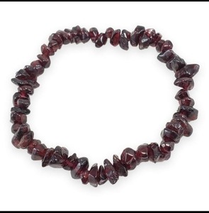 Pulsera de chip de cristal granate de calidad superior para Reiki o trabajo de energía y equilibrio emocional disponible a precio de descuento - Product Image 3