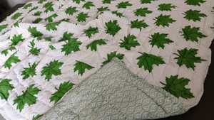 Cobija de Algodón Jaipuri con Estampado Floral, Reversible, para Cama - Product Image 2