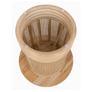 Mesita de noche superior de madera maciza con diseño elegante - Product Image 5