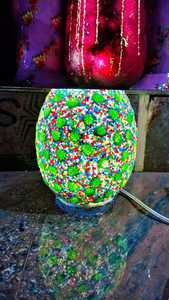 Mini candelabros de Metal de Shabat judío, Menorah redonda de Jerusalén con tema de Ángel pintado, adecuado para viajes - Product Image 6