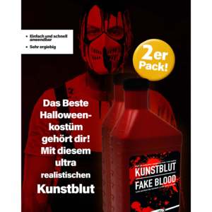 Kit de sang de théâtre avec 2 flacons de liquide pour effets de sang artificiel - Product Image 6