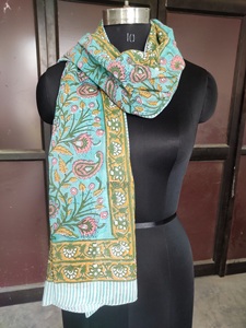 Imprimé floral fait à la main bloc imprimé 100% coton sarongs pour les femmes plage couverture Ups Sexy sarongs paréos pas cher prix de gros - Product Image 3