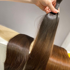 Cheveux bruts vietnamiens Prix compétitif Cheveux d'une personne pour le blanchiment Juste coupé en un seul donneur cheveux pleine cuticule alignée - Product Image 2