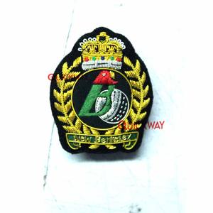 Insignes de casquette Insigne de crête Patch Insigne Emblème Pakistan Broderie à la main Goldwork Badges faits à la main - Product Image 3