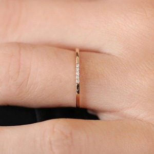 Anillo de boda de diamantes de oro de 18k para mujer, nuevo diseño, diseño de lujo, Micro pavé, diamante, venta al por mayor, 2023 - Product Image 5
